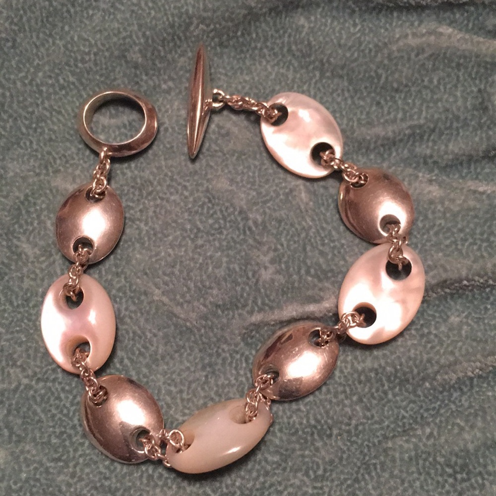 Ralph Lauren (RL) Sterling Silver Pearl Bracelet - Picture 4 of 6